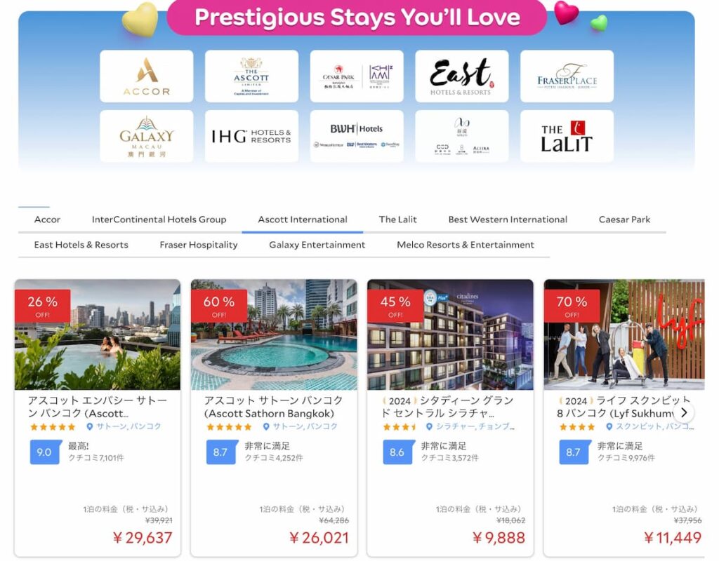 アゴダのメガセール2026ホテルプロモーション